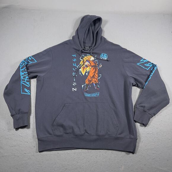 Dragon Ball Z Hoodie Mens Extra Large Goku Anime Graphic Pullover Toei Animation - Picture 1 of 16